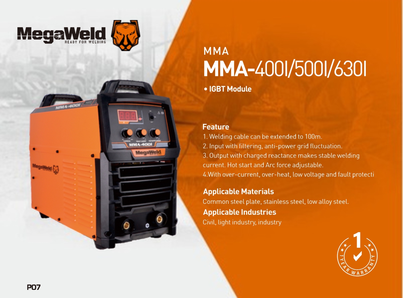 Mesin Las MMA-4001 / 5001 / 6301